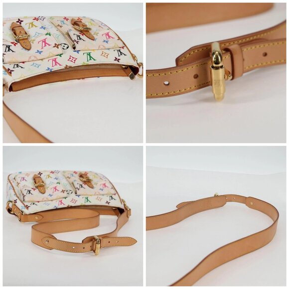 LOUIS VUITTON Monogram Multicolor Lodge GM Bag White M40051 Auth 136625V - Picture 16 of 16